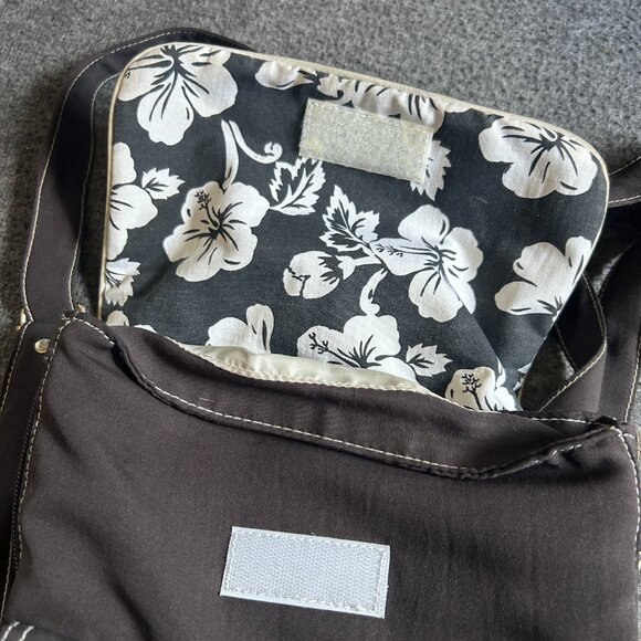 No Boundaries Vintage Y2k Backpack Black Surf Hawaii Tropical Bag Grunge Goth - Picture 11 of 15